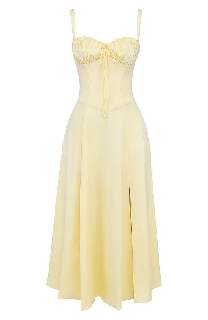 Robe Midi Corsetée Femme