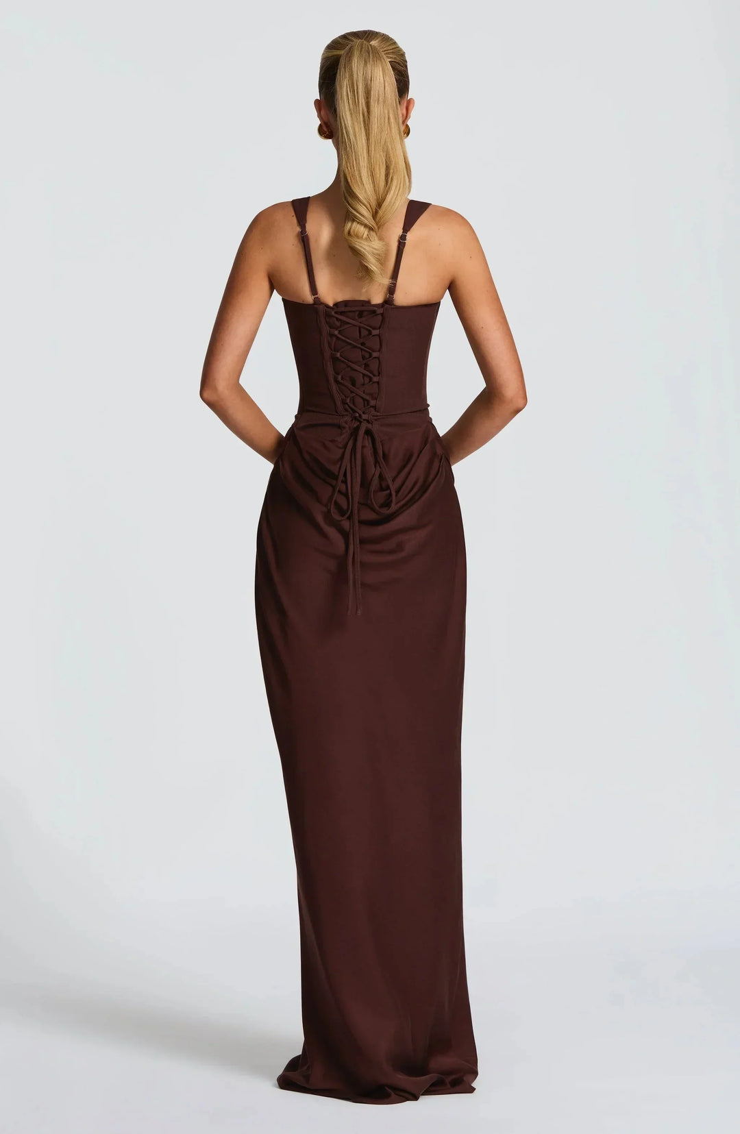 Robe Longue Jersey Femme Dos Nu Bretelles Fines