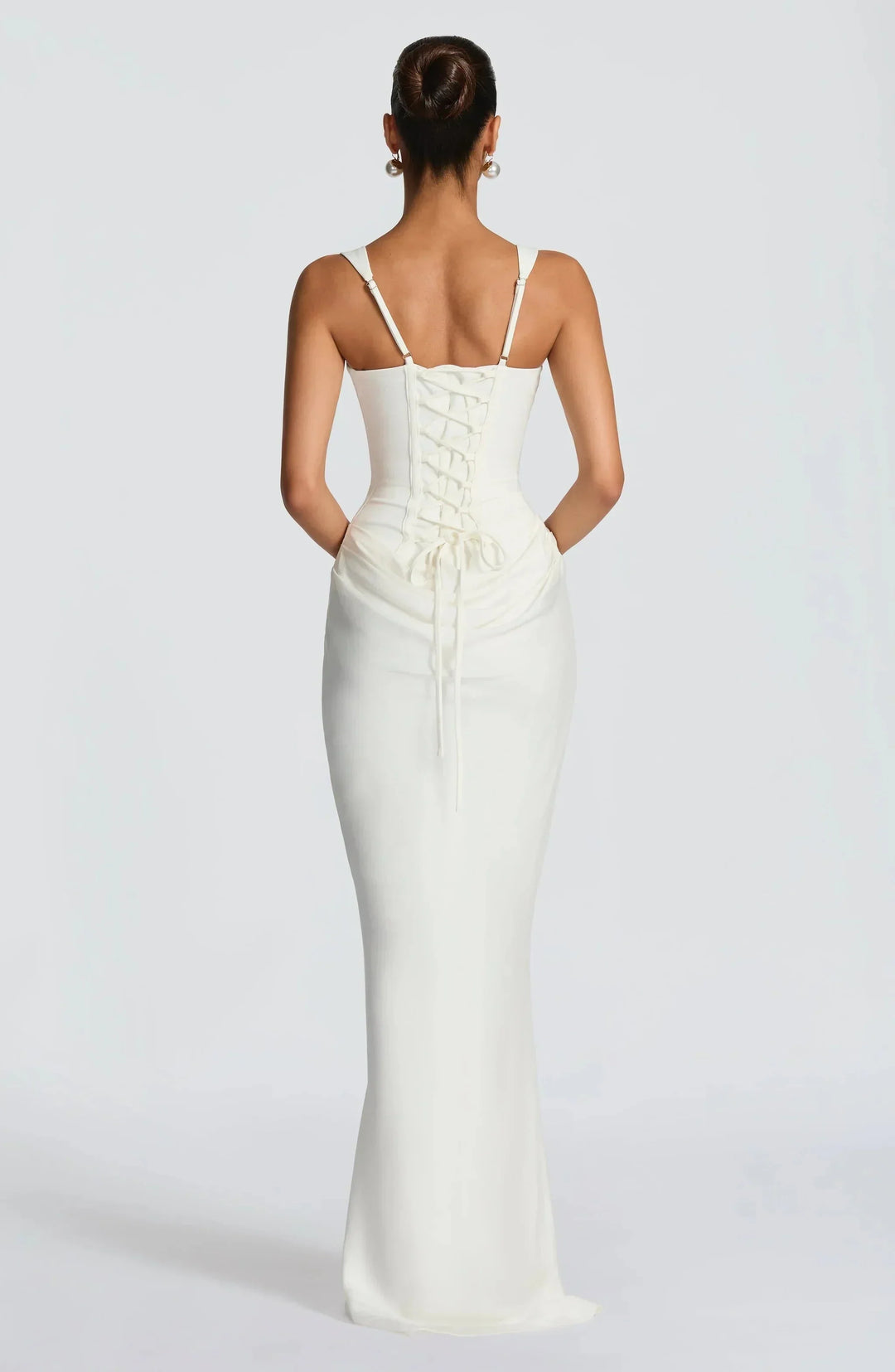 Robe Longue Jersey Femme Dos Nu Bretelles Fines