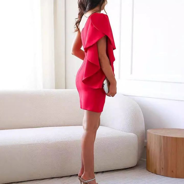 Robe Cocktail Ajustée Femme Soirée