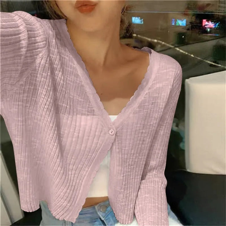 Cardigan Léger en Maille Femme
