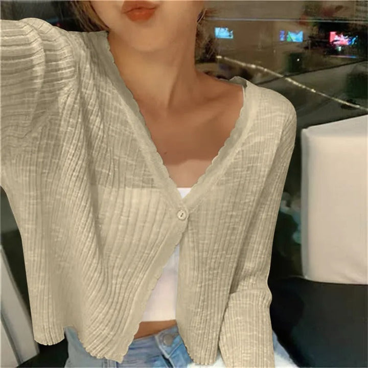 Cardigan Léger en Maille Femme