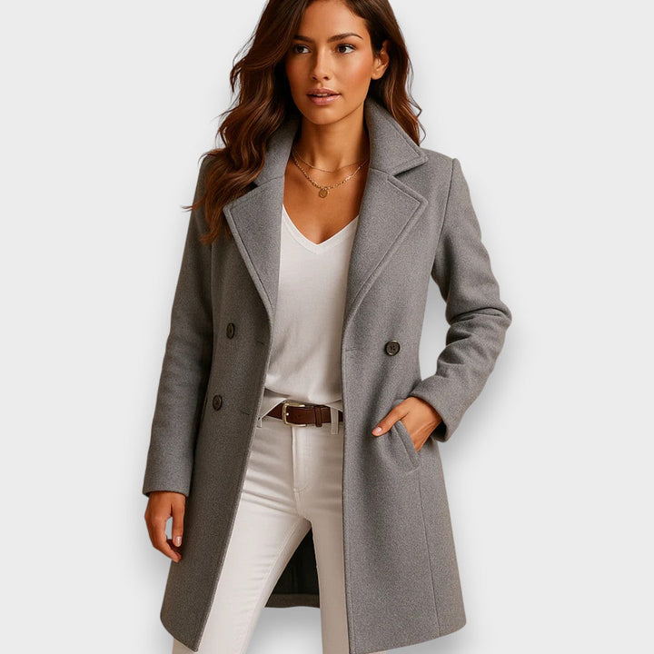 Women's Classic Long Double-Breasted Coat