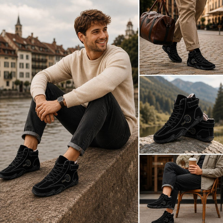 Chaussures Montantes Pour Homme Style Rétro et Urbain