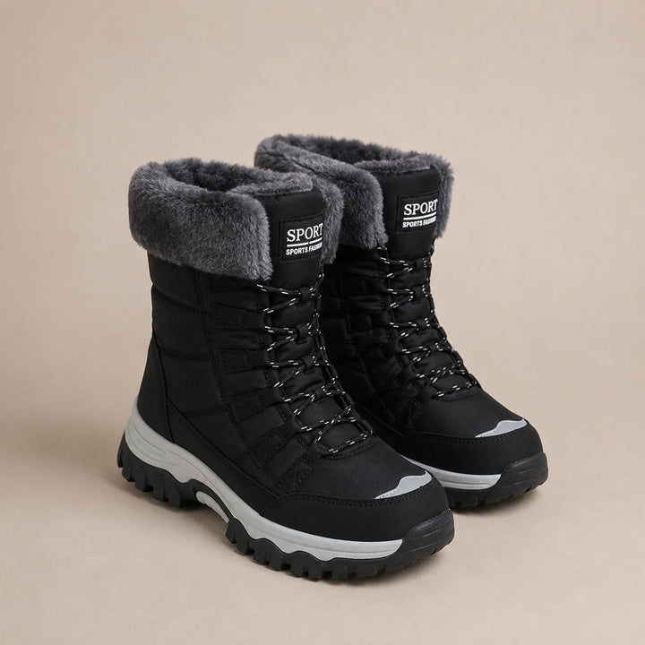 Waterproof Women's Winter Snow Boots with Faux Fur Lining