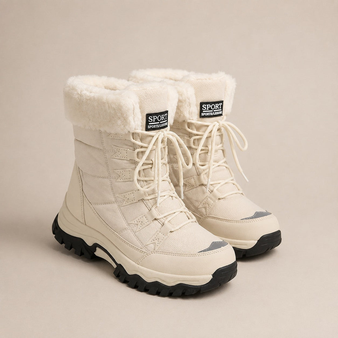 Waterproof Women's Winter Snow Boots with Faux Fur Lining