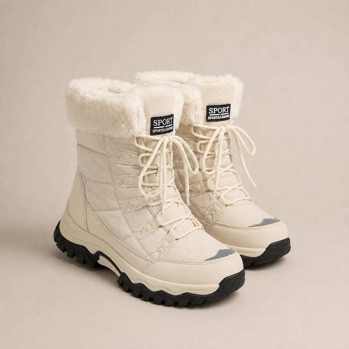 Waterproof Women's Winter Snow Boots with Faux Fur Lining