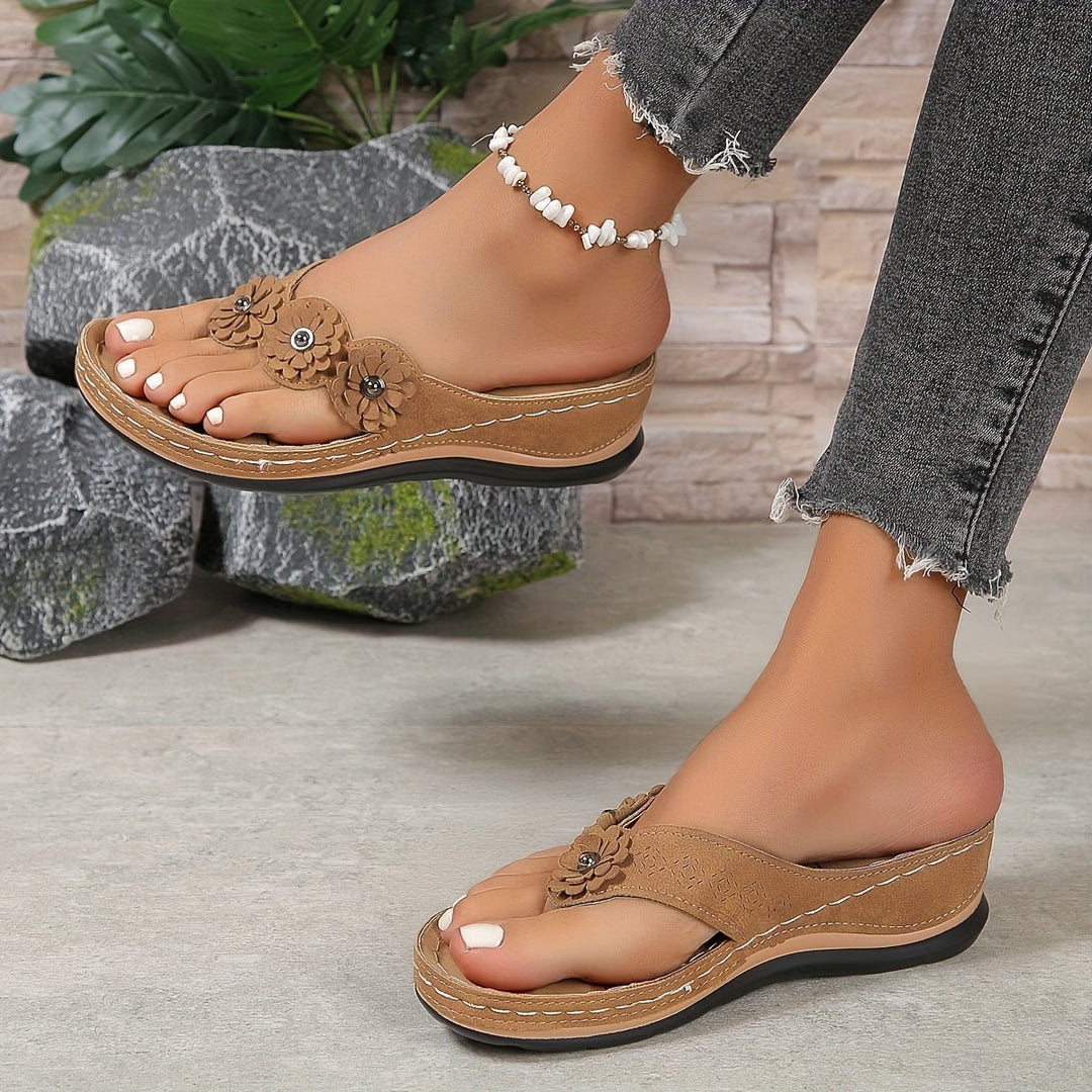 Sandales Compensées Confort Femme