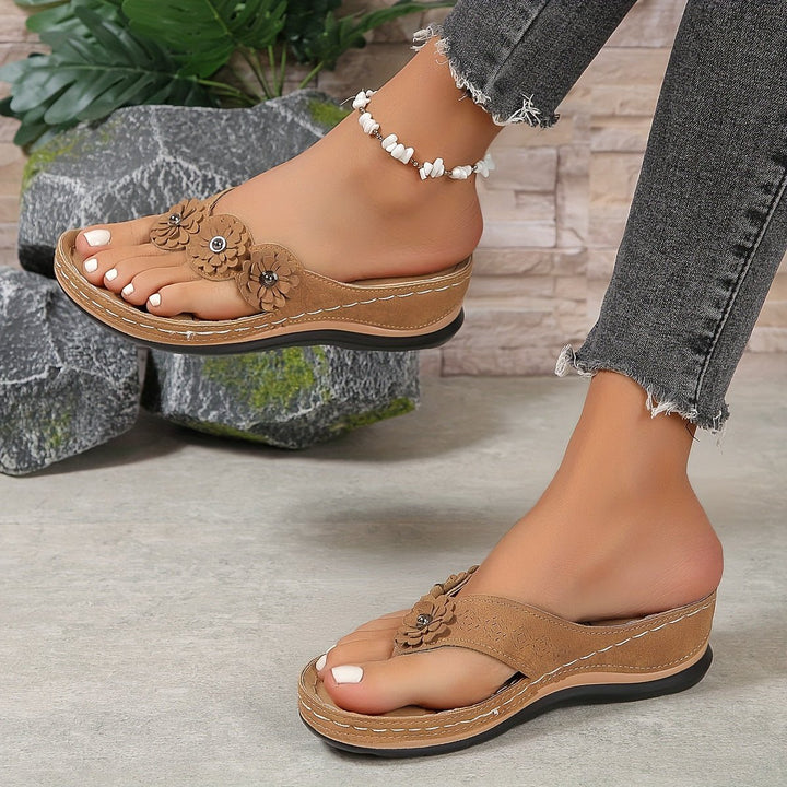 Sandales Compensées Confort Femme