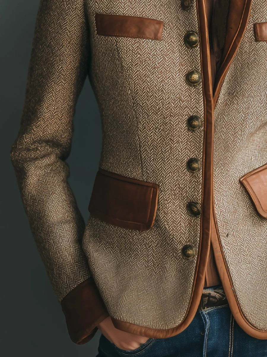 Blazer Cintré Pour Femme Avec Fermeture Boutonnée